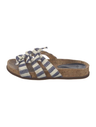 Alexandre Birman Printed Bow Accents Slides