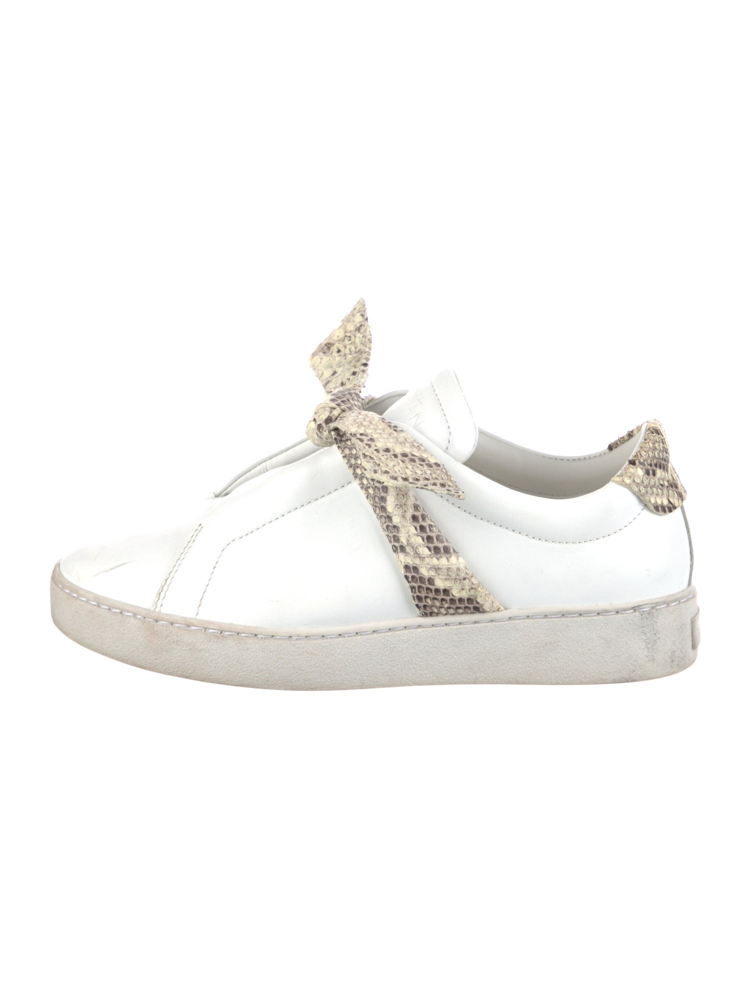 Alexandre Birman Leather Animal Print Sneakers