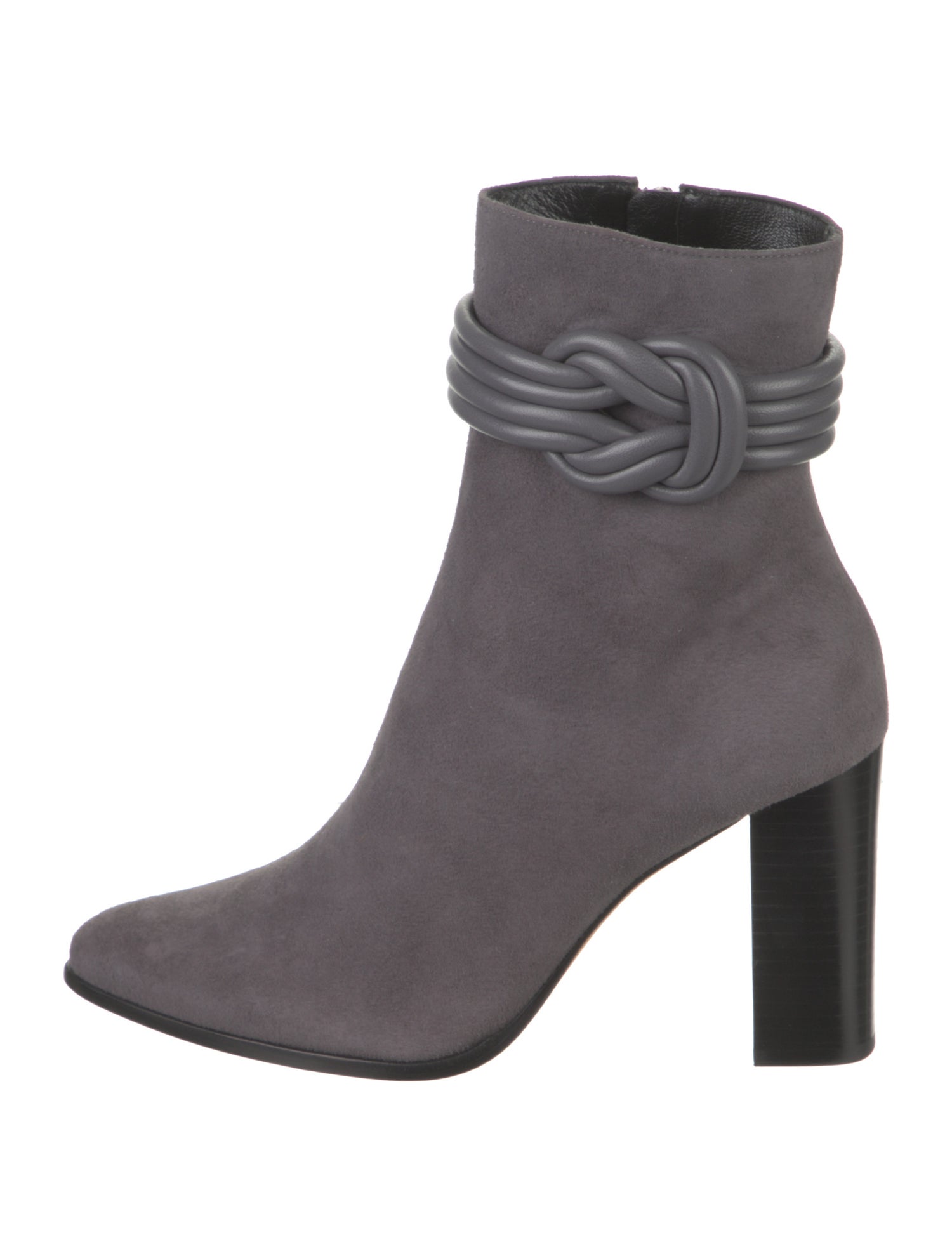 Alexandre Birman Suede Braided Accents Sock Boots