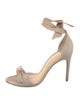 Alexandre Birman Suede Bow Accents Sandals