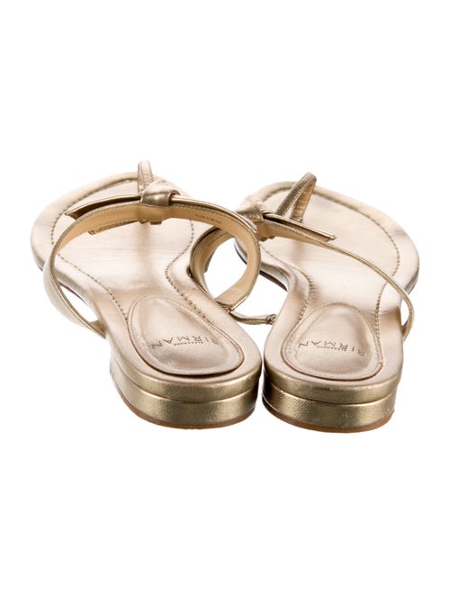 Alexandre Birman Leather Bow Accents Slides