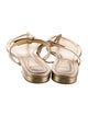 Alexandre Birman Leather Bow Accents Slides