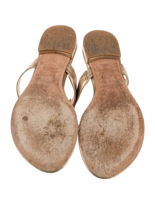 Alexandre Birman Leather Bow Accents Slides