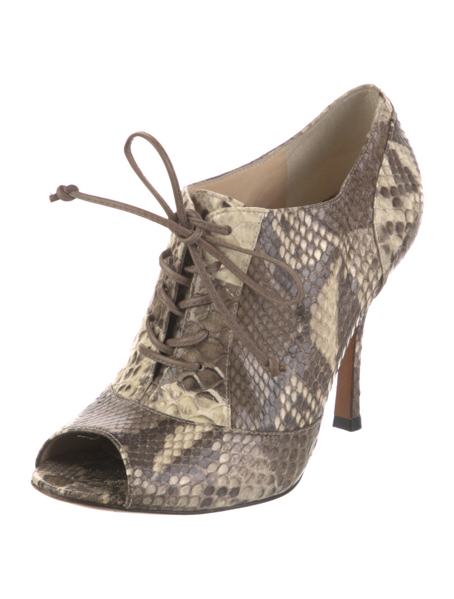 Alexandre Birman Snakeskin Animal Print Pumps