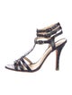 Alexandre Birman Leather T-Strap Sandals