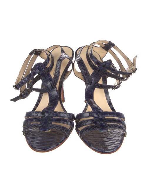 Alexandre Birman Leather T-Strap Sandals