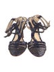 Alexandre Birman Leather T-Strap Sandals