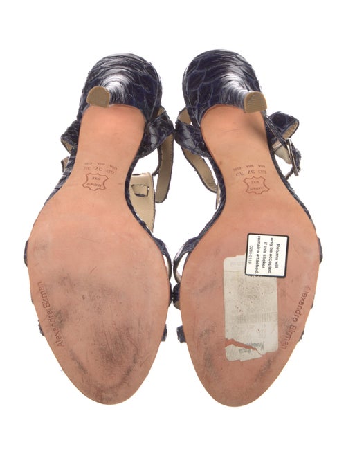 Alexandre Birman Leather T-Strap Sandals