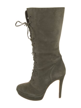 Alexandre Birman Suede Lace-Up Boots
