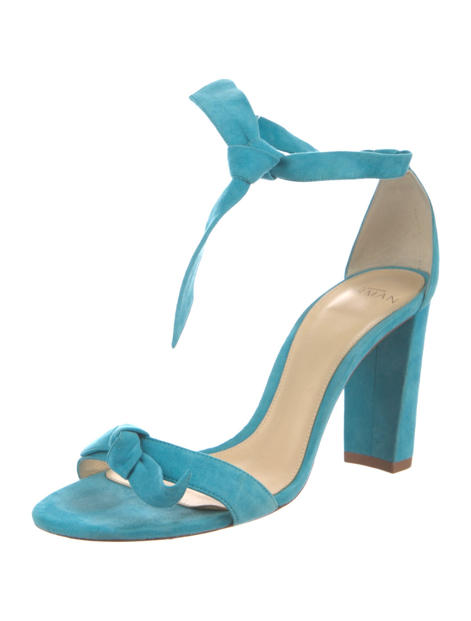 Alexandre Birman Suede Bow Accents Sandals