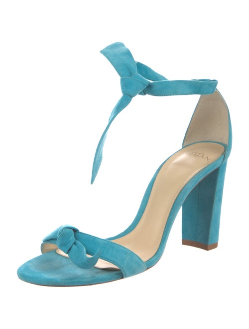 Alexandre Birman Suede Bow Accents Sandals