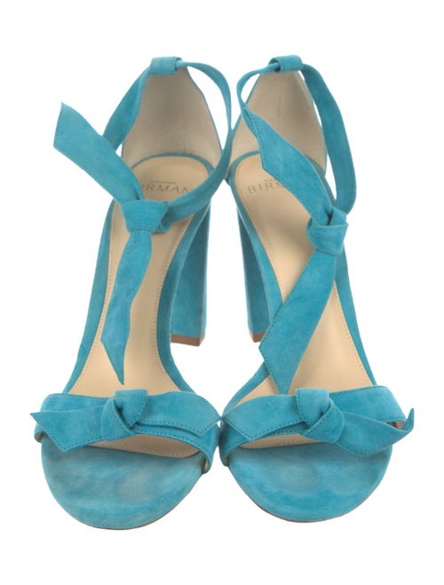 Alexandre Birman Suede Bow Accents Sandals
