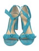 Alexandre Birman Suede Bow Accents Sandals