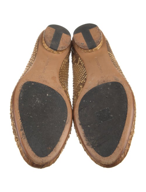 Alexandre Birman Python Animal Print Ballet Flats