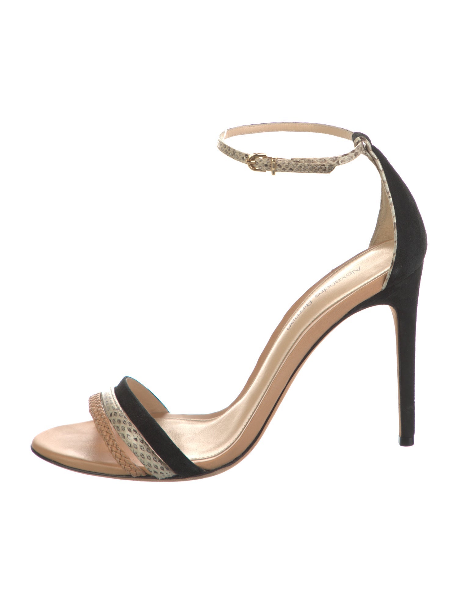 Alexandre Birman Leather Animal Print Sandals