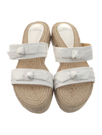 Alexandre Birman Leather Printed Espadrilles