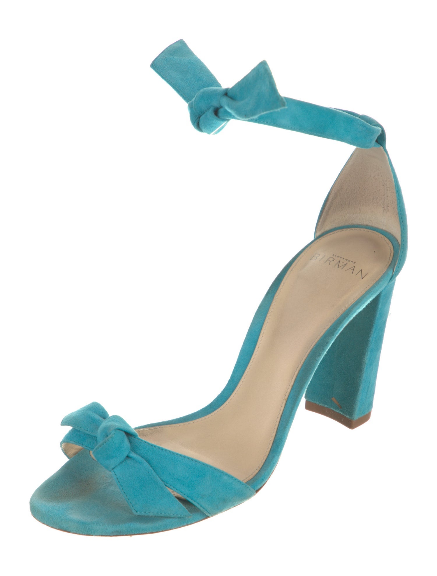 Alexandre Birman Suede Bow Accents Sandals