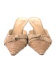 Alexandre Birman Embossed Leather Mules