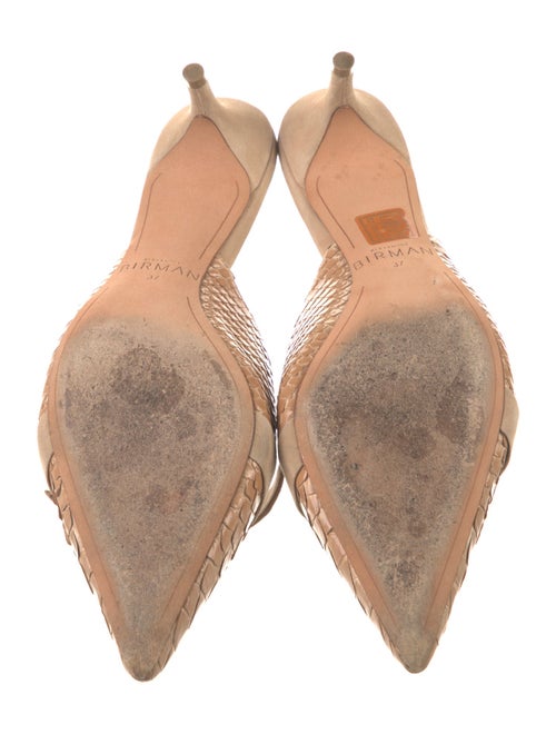 Alexandre Birman Embossed Leather Mules