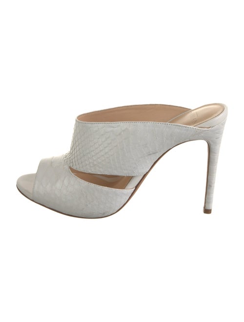 Alexandre Birman Embossed Leather Slides