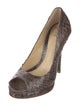 Alexandre Birman Python Animal Print Pumps