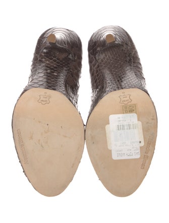 Alexandre Birman Python Animal Print Pumps