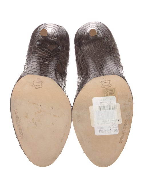 Alexandre Birman Python Animal Print Pumps