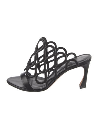 Alexandre Birman Leather Slides