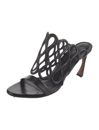 Alexandre Birman Leather Slides