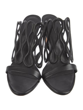 Alexandre Birman Leather Slides