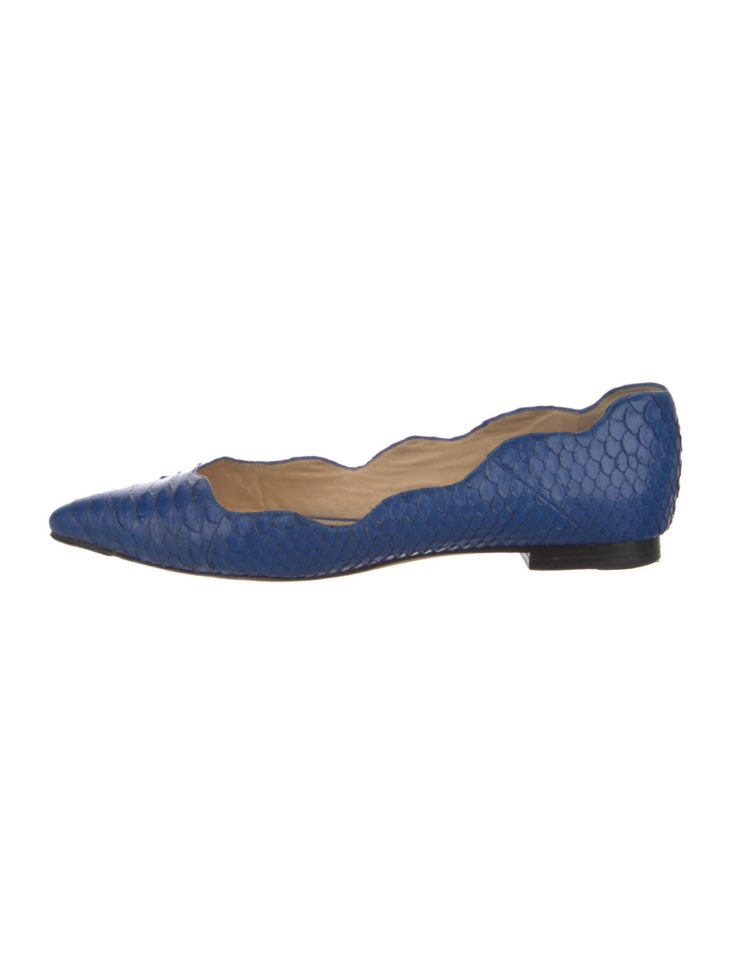 Alexandre Birman Embossed Leather Flats