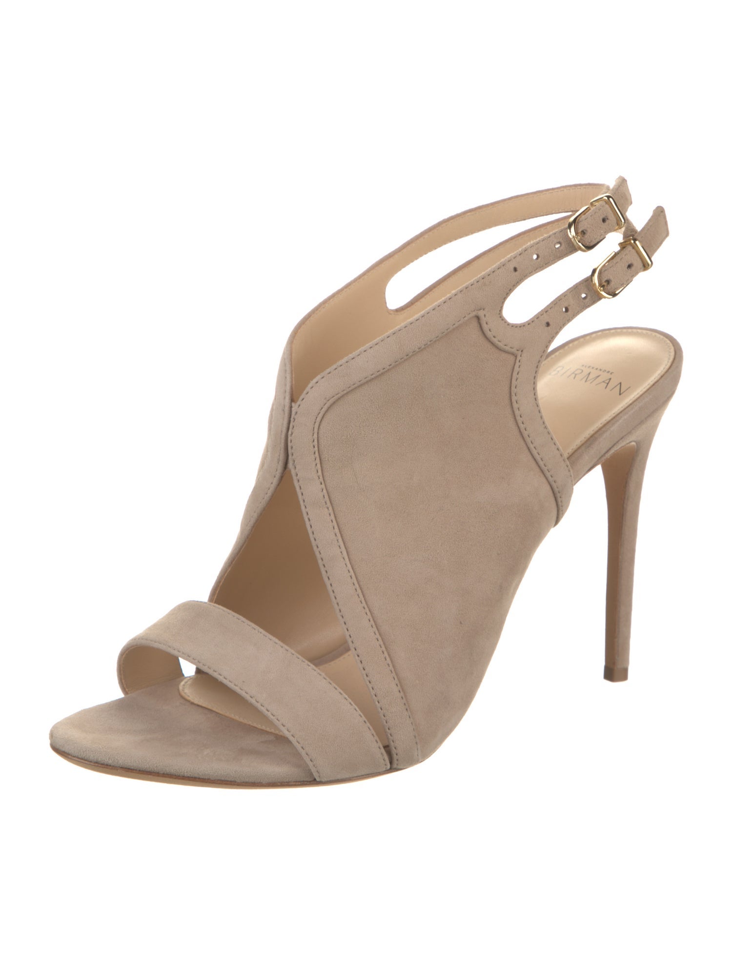 Alexandre Birman Suede Slingback Sandals