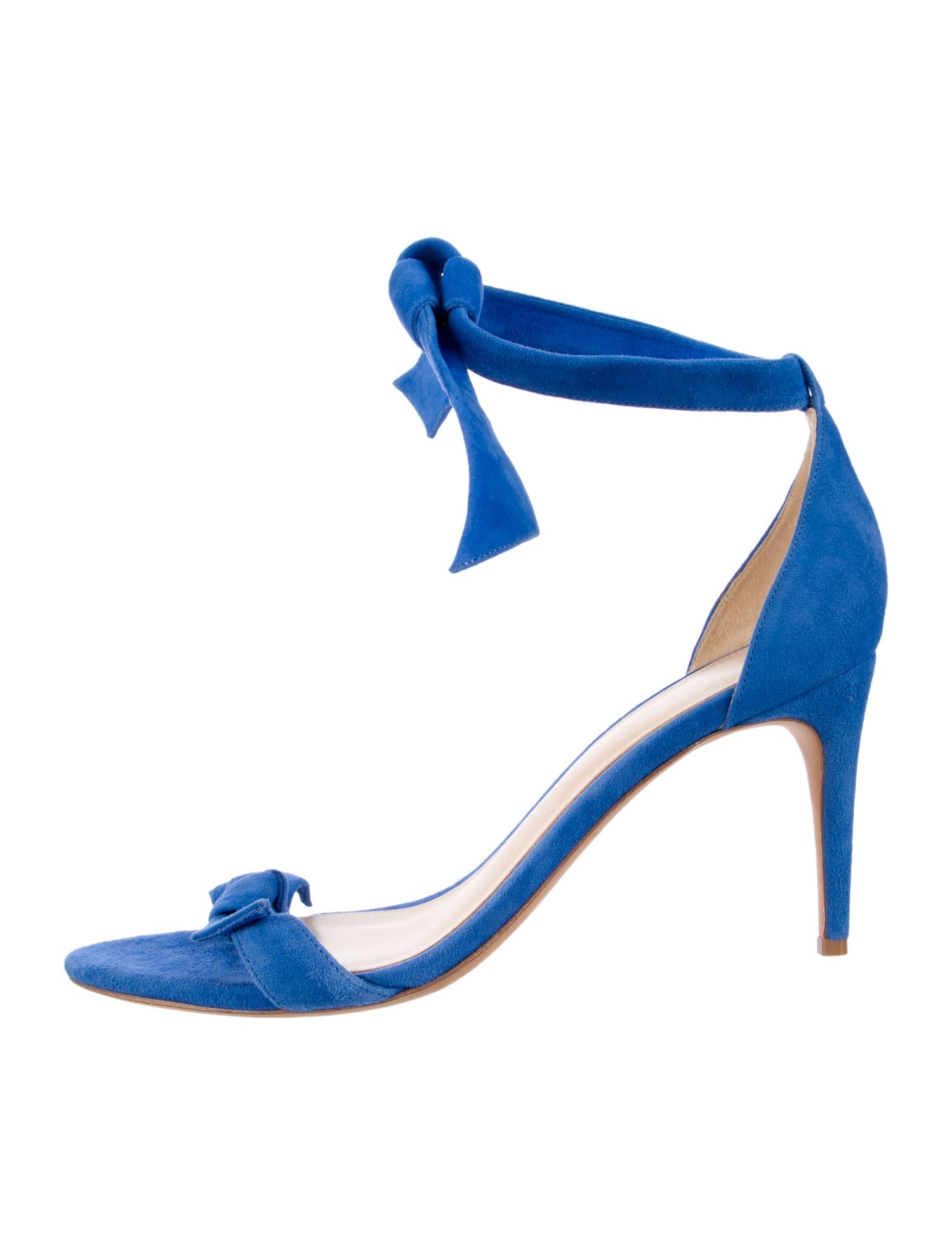 Alexandre Birman Suede Bow Accents Sandals