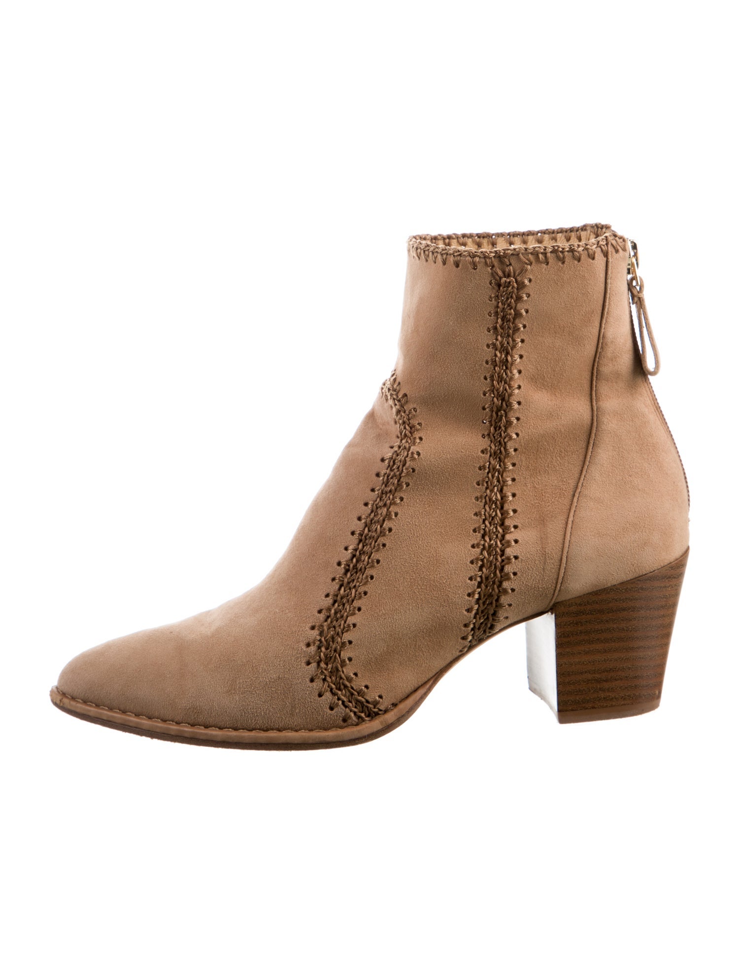 Alexandre Birman Suede Colorblock Pattern Boots