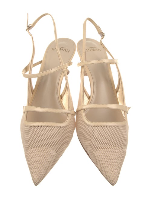 Alexandre Birman Mesh Accents Slingback Pumps