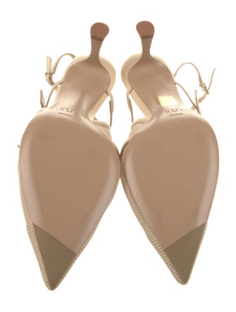 Alexandre Birman Mesh Accents Slingback Pumps