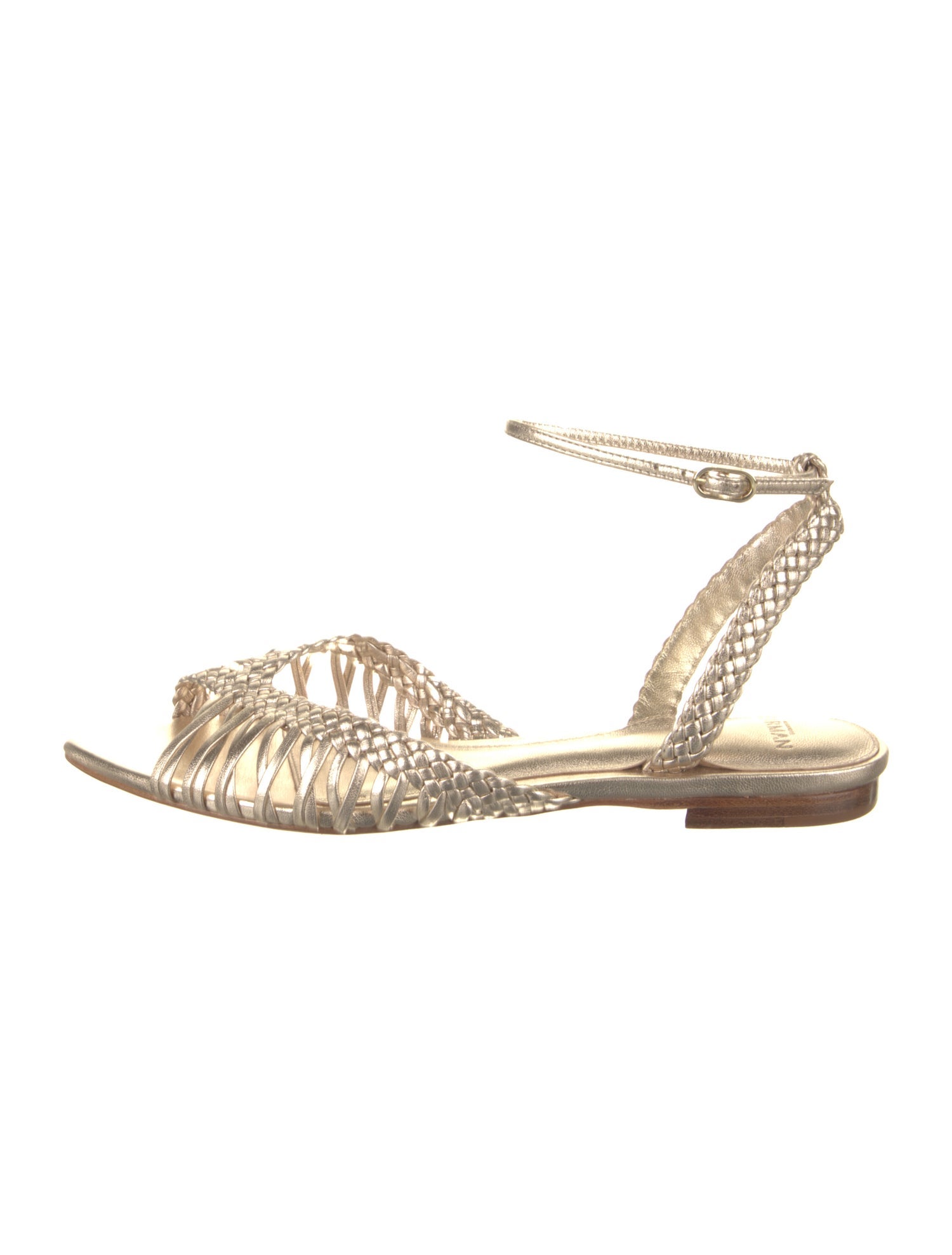 Alexandre Birman Leather Braided Accents Espadrilles