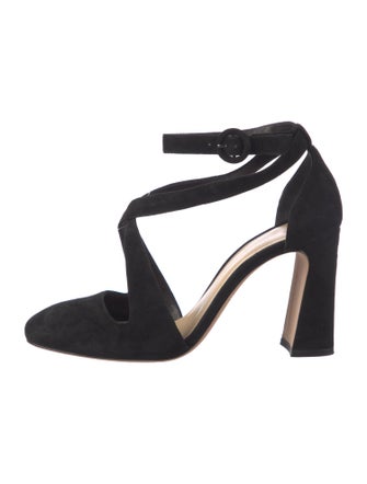 Alexandre Birman Suede D'Orsay Pumps