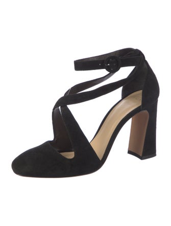 Alexandre Birman Suede D'Orsay Pumps