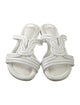 Alexandre Birman Leather Cutout Accent Slides