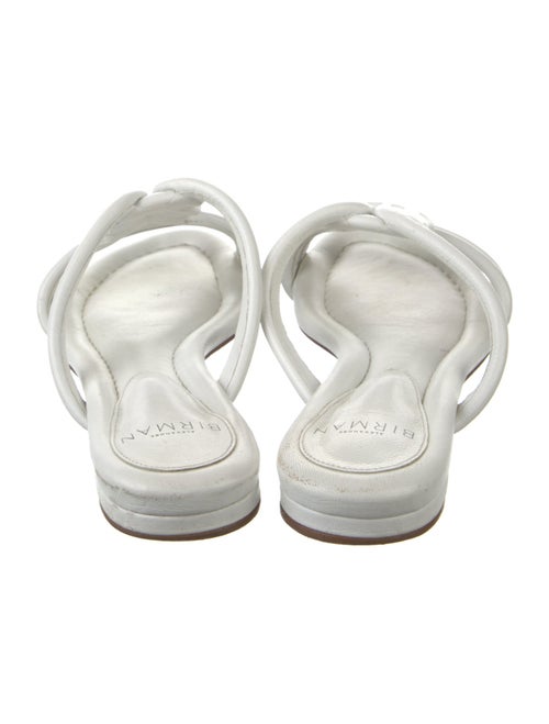 Alexandre Birman Leather Cutout Accent Slides