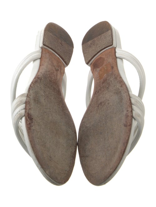 Alexandre Birman Leather Cutout Accent Slides