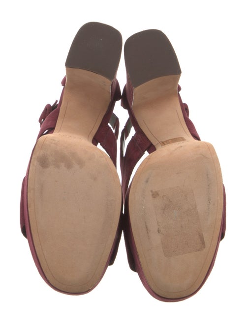 Alexandre Birman Suede Cutout Accent Slingback Sandals