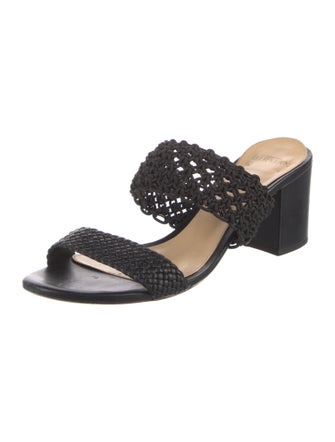 Alexandre Birman Intrecciato Weave Leather Slides