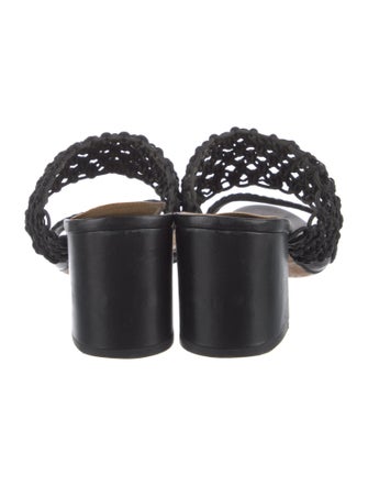 Alexandre Birman Intrecciato Weave Leather Slides