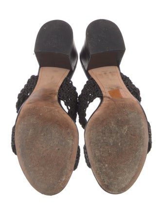 Alexandre Birman Intrecciato Weave Leather Slides