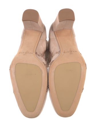 Alexandre Birman Suede Whipstitch Trim Sock Boots