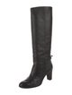 Alexandre Birman Leather Bow Accents Boots