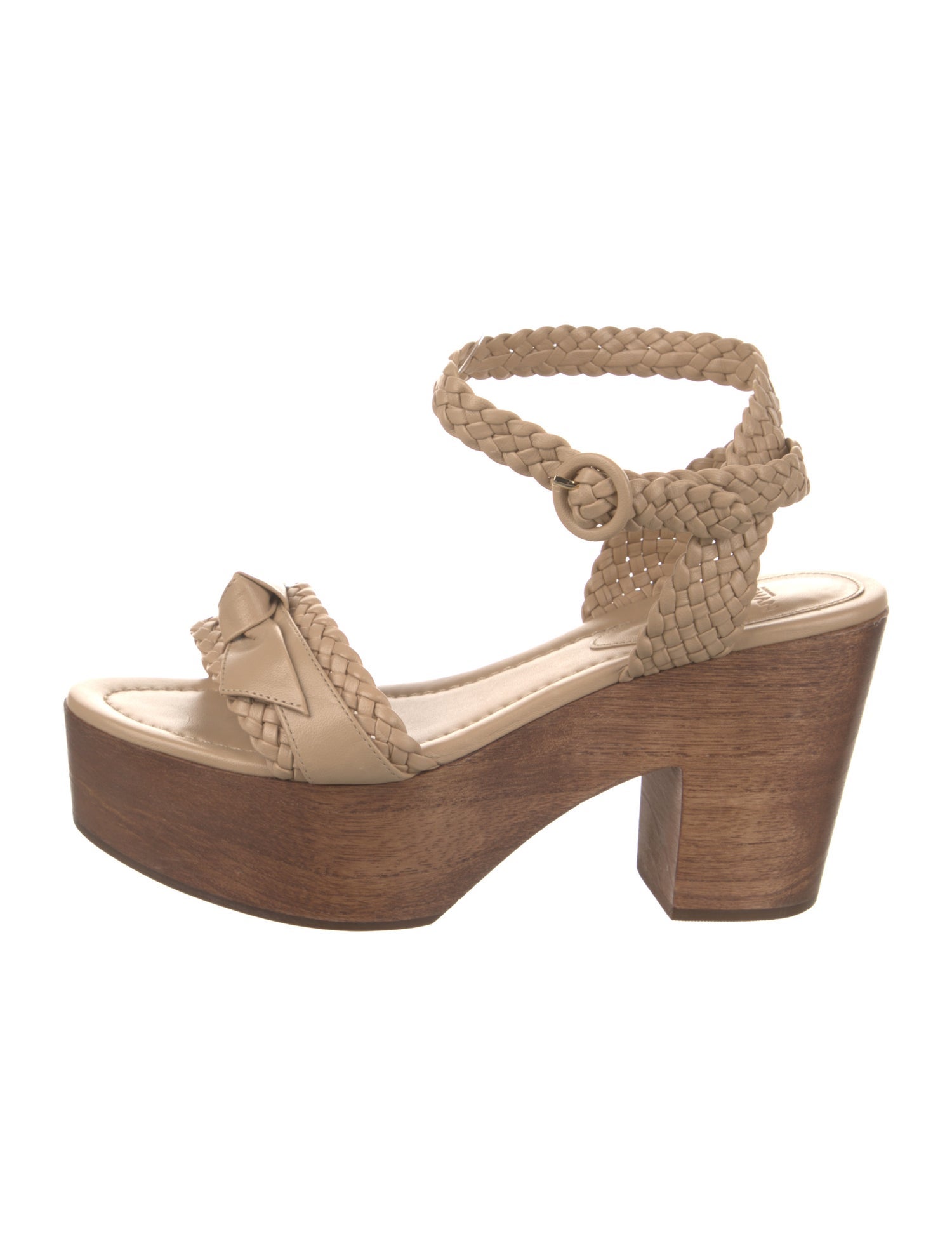 Alexandre Birman Leather Bow Accents Sandals