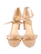 Alexandre Birman Leather Bow Accents Sandals